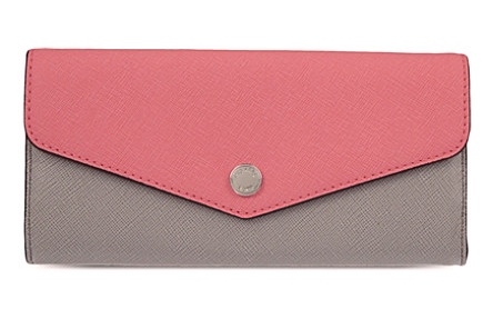 Michael Kors Greenwich Wallet Coral Gray